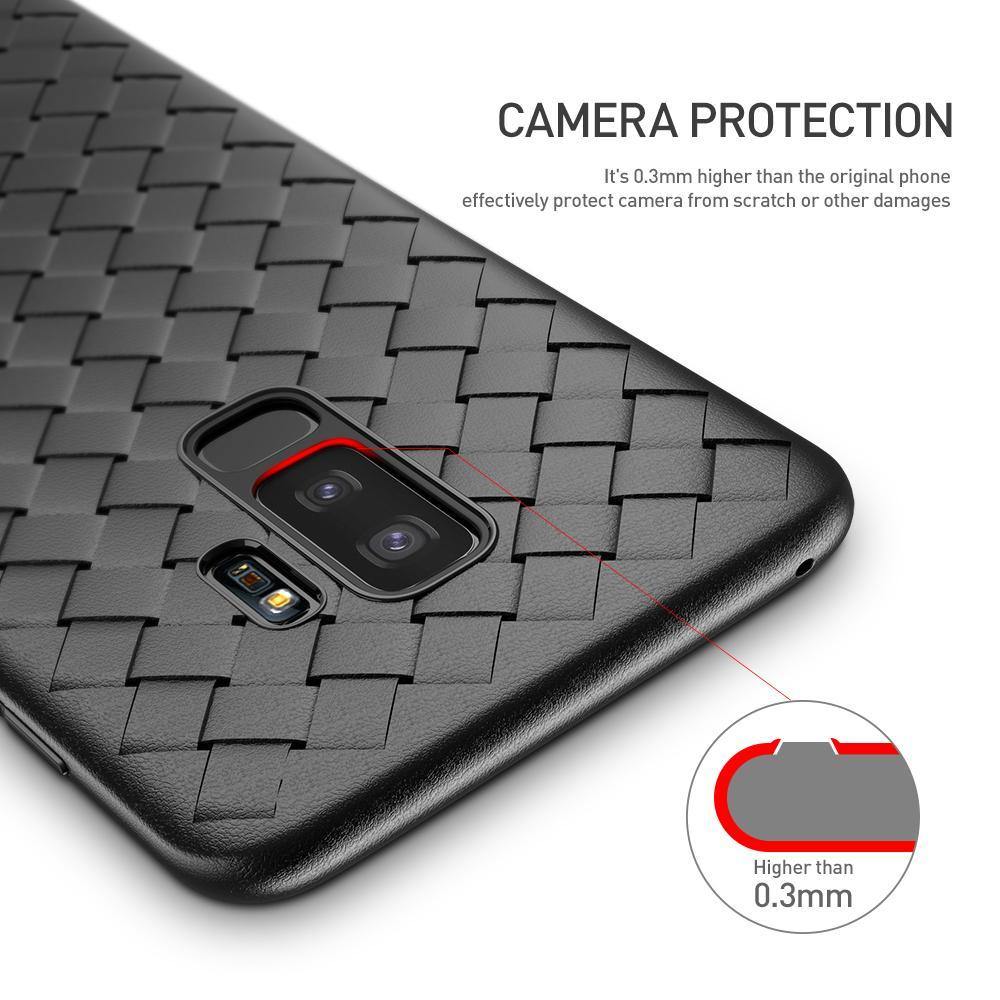 Planet Gates FLOVEME Phone Case for Samsung S9 S10 S9 Plus Luxury Woven Soft Silicone Cover Cases for Samsung Galaxy S10 S10 Lite Note 9 Capa