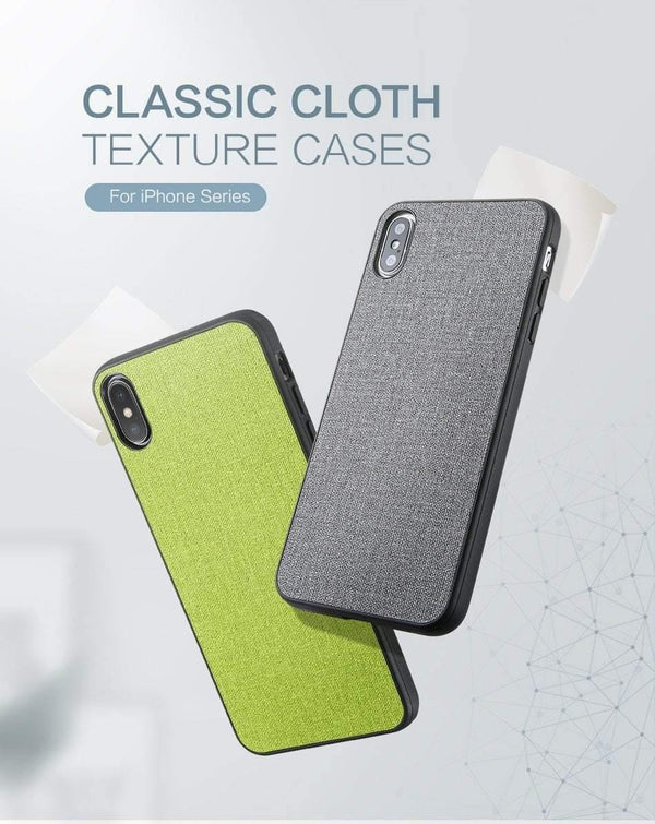 Planet Gates Black / China / For iPhone 6 6s FLOVEME Classic Cloth Case For iPhone XS Max XR Luxury Soft Silicone Phone Cases For iPhone X 7 8 Plus 6 6s Fabric Cover Coque