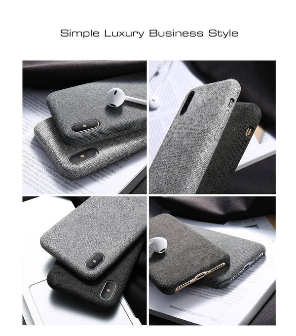 FLOVEME Case For iPhone 7 6 X XS MAX Luxury Cloth Texture Soft TPU Silicone Cover For iPhone 8 iPhone 6 6s 7 plus Phone Case Bag - Planet Gates