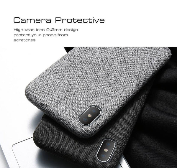FLOVEME Case For iPhone 7 6 X XS MAX Luxury Cloth Texture Soft TPU Silicone Cover For iPhone 8 iPhone 6 6s 7 plus Phone Case Bag - Planet Gates