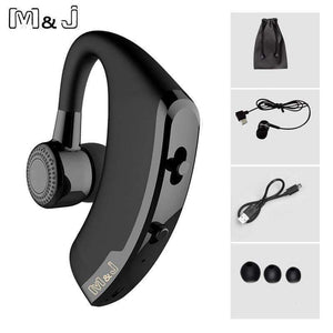 Planet Gates Black / China Handsfree Business Wireless Bluetooth Headset With Mic Voice Control Headphone For Drive Connect With 2 Phone