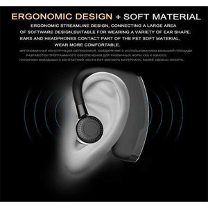 Planet Gates Black / China Handsfree Business Wireless Bluetooth Headset With Mic Voice Control Headphone For Drive Connect With 2 Phone