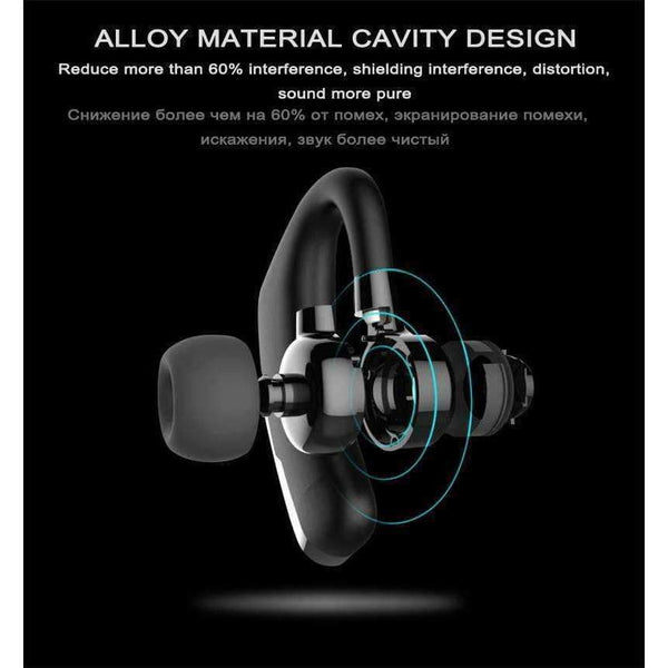 Handsfree Business Wireless Bluetooth Headset With Mic Voice Control Headphone For Drive Connect With 2 Phone