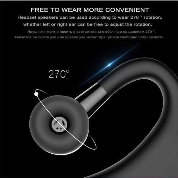 Handsfree Business Wireless Bluetooth Headset With Mic Voice Control Headphone For Drive Connect With 2 Phone