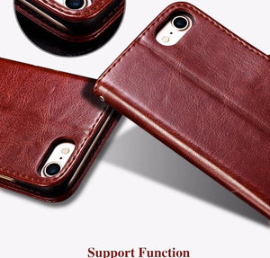 Planet Gates Black / China / I7 I8 TOMKAS Case For iPhone 7 8 Plus PU Leather Wallet Style Kickstand Business Phone Bags Cases For iPhone X 8 7 Plus 6 Plus Case