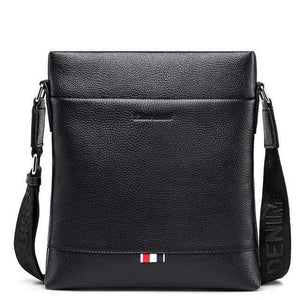 Planet Gates Black / China Leather Men Bag Casual Business Crossbody Bag iPad Mens Messenger Bag Classic Black bolsas male N2821