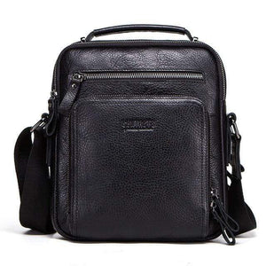 Planet Gates black / China Leather men shoulder bag crossbody bags for men high quality bolsas fashion messenger bag for 9.7" Ipad