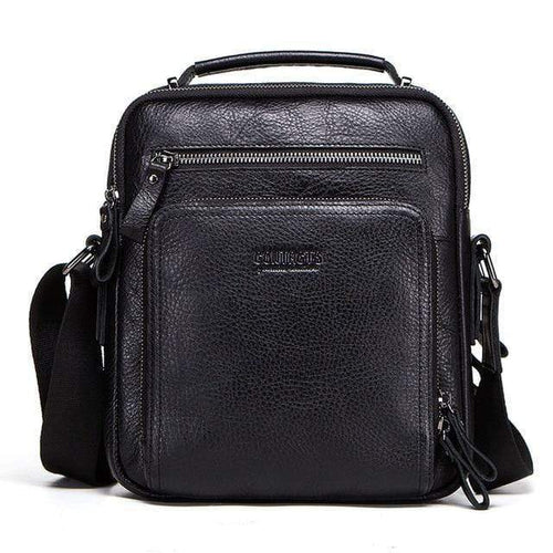 Planet Gates black / China Leather men shoulder bag crossbody bags for men high quality bolsas fashion messenger bag for 9.7" Ipad