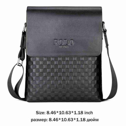 Planet Gates black / China Leather Plaid Pattern Men's Shoulder Bags Vintage Business Man Bag Crossbody Bag For Men Simple Casual Messenger Bag
