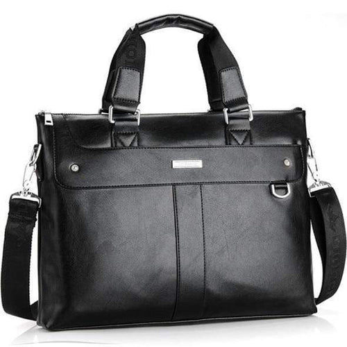 Planet Gates Black / China Men Casual Briefcase Business Shoulder Bag Leather Messenger Bags Computer Laptop Handbag Bag Men's Travel Bags