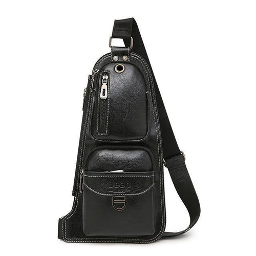 Planet Gates Black / China Men Messenger Bags New Hot Crossbody Shoulder Bag Famous Brand Man's Leather Sling Chest Bag Fashion Casual 6196