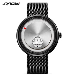 Planet Gates Black / China Men Watch Milan Strap Wristwatches Men rotate dial plate watches Sports watch Free&Drop shipping