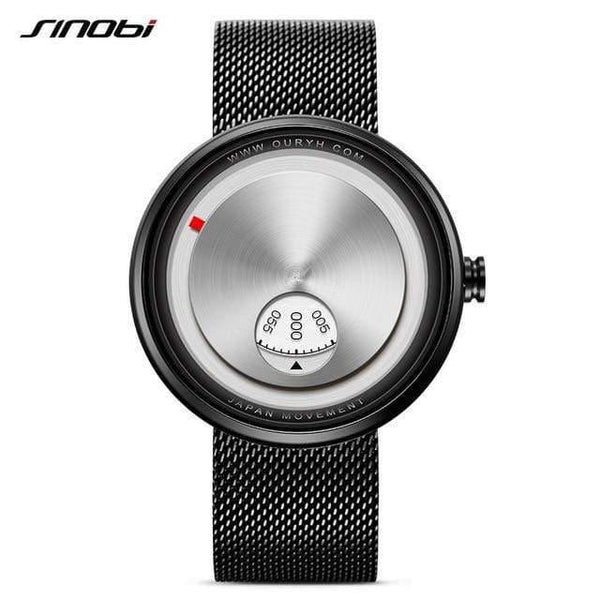 Planet Gates Black / China Men Watch Milan Strap Wristwatches Men rotate dial plate watches Sports watch Free&Drop shipping