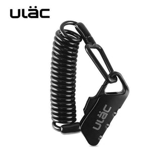 Planet Gates Black / China Mini Bike Lock 1200mm Fold Backpack Cycling Helmet Bicycle Cable Lock 3 Digit Combination Anti-theft Bike Bicycle Lock