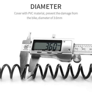 Planet Gates Black / China Mini Bike Lock 1200mm Fold Backpack Cycling Helmet Bicycle Cable Lock 3 Digit Combination Anti-theft Bike Bicycle Lock