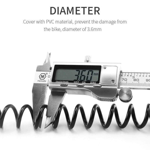 Planet Gates Black / China Mini Bike Lock 1200mm Fold Backpack Cycling Helmet Bicycle Cable Lock 3 Digit Combination Anti-theft Bike Bicycle Lock