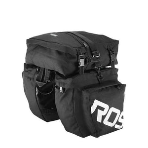 Planet Gates Black. / China Mountain Road Bicycle Bike 3 in 1 Trunk Bags Cycling Double Side Rear Rack Tail Seat Pannier Pack Luggage Carrier