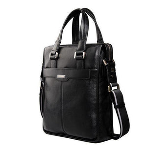 Planet Gates black / China New brand men bag genuine leather handbag Perfect Quality Natural cowskin leather Vertical men business briefcase