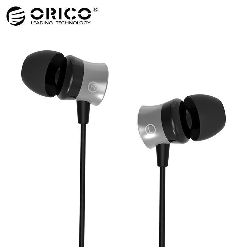 Planet Gates Black / China ORICO In-ear Earphone for Phone Headset Metal Phone Earphones with Microphone Earbuds Black