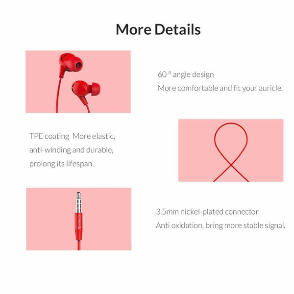 Planet Gates Black / China ORICO In-ear Earphone Sport Colorful Earphones Headset Stereo Earphones for iPhone 6 6S Xiaomi Samsung MP3 Ear Phones and music