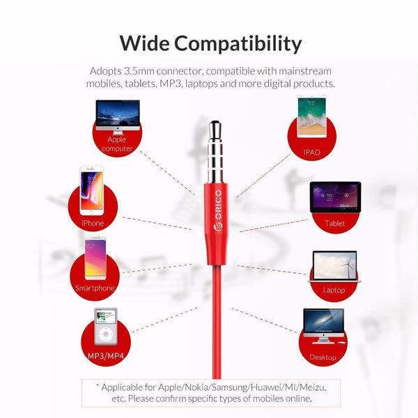 Planet Gates Black / China ORICO In-ear Earphone Sport Colorful Earphones Headset Stereo Earphones for iPhone 6 6S Xiaomi Samsung MP3 Ear Phones and music