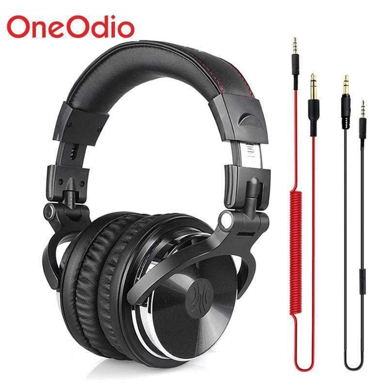 Planet Gates Black / China Professional Studio Headphones DJ Stereo Headphones Studio Monitor Gaming Headset 3.5mm 6.3mm Cable For Xiaomi Phones PC