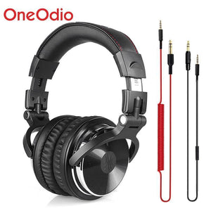 Planet Gates Black / China Professional Studio Headphones DJ Stereo Headphones Studio Monitor Gaming Headset 3.5mm 6.3mm Cable For Xiaomi Phones PC