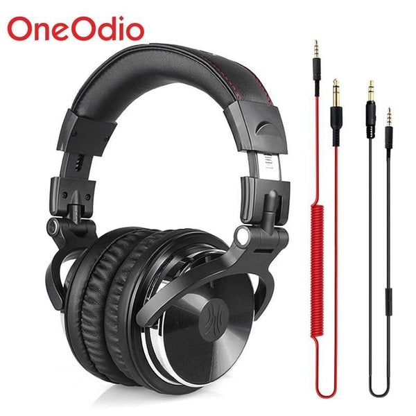 Planet Gates Black / China Professional Studio Headphones DJ Stereo Headphones Studio Monitor Gaming Headset 3.5mm 6.3mm Cable For Xiaomi Phones PC
