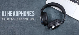 Planet Gates Black / China Professional Studio Headphones DJ Stereo Headphones Studio Monitor Gaming Headset 3.5mm 6.3mm Cable For Xiaomi Phones PC