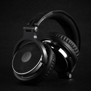 Planet Gates Black / China Professional Studio Headphones DJ Stereo Headphones Studio Monitor Gaming Headset 3.5mm 6.3mm Cable For Xiaomi Phones PC