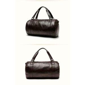 Planet Gates BLACK / China PU Leather Men's Sports Bags Gym Bags Classic Sports HandBag Fitness Travel Bags Workout Shoulder Bag SB0004