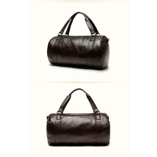 Planet Gates BLACK / China PU Leather Men's Sports Bags Gym Bags Classic Sports HandBag Fitness Travel Bags Workout Shoulder Bag SB0004