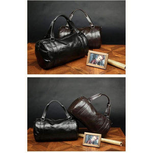 Planet Gates BLACK / China PU Leather Men's Sports Bags Gym Bags Classic Sports HandBag Fitness Travel Bags Workout Shoulder Bag SB0004