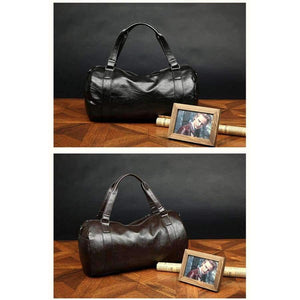 Planet Gates BLACK / China PU Leather Men's Sports Bags Gym Bags Classic Sports HandBag Fitness Travel Bags Workout Shoulder Bag SB0004