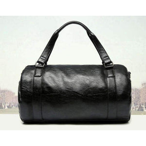 Planet Gates BLACK / China PU Leather Men's Sports Bags Gym Bags Classic Sports HandBag Fitness Travel Bags Workout Shoulder Bag SB0004