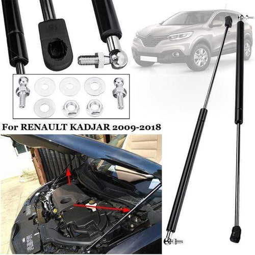 Planet Gates Black / China RENAULT KADJAR 2009-2018 Struts Front Bonnet Hood Left/Right 570mm Car Front Bonnet Struts Support Shock Car Accessories