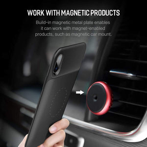 Planet Gates Black / China ROCK Battery Charger Case For iPhone X 10 Portable 6000mAh Power Bank Charing Case External Backup
