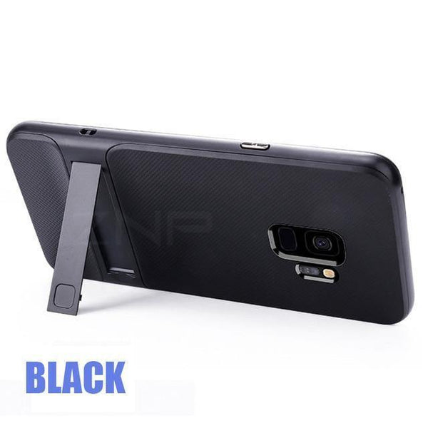 Planet Gates Black / China / S8 360 Full Cover Protective Case For Samsung Galaxy S9 S8 Plus PC + TPU Shock Proof Cover For Samsung Note 8 Kickstand Phone Case