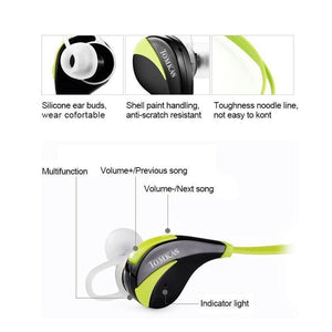 Planet Gates Black / China TOMKAS Bluetooth 4.0 Sport Earphone Wireless Headset Stereo Mic Music Hands Free In-ear Bluetooth Earphone  For iPhone 6 7 Phone