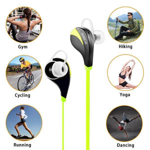 Planet Gates Black / China TOMKAS Bluetooth 4.0 Sport Earphone Wireless Headset Stereo Mic Music Hands Free In-ear Bluetooth Earphone  For iPhone 6 7 Phone