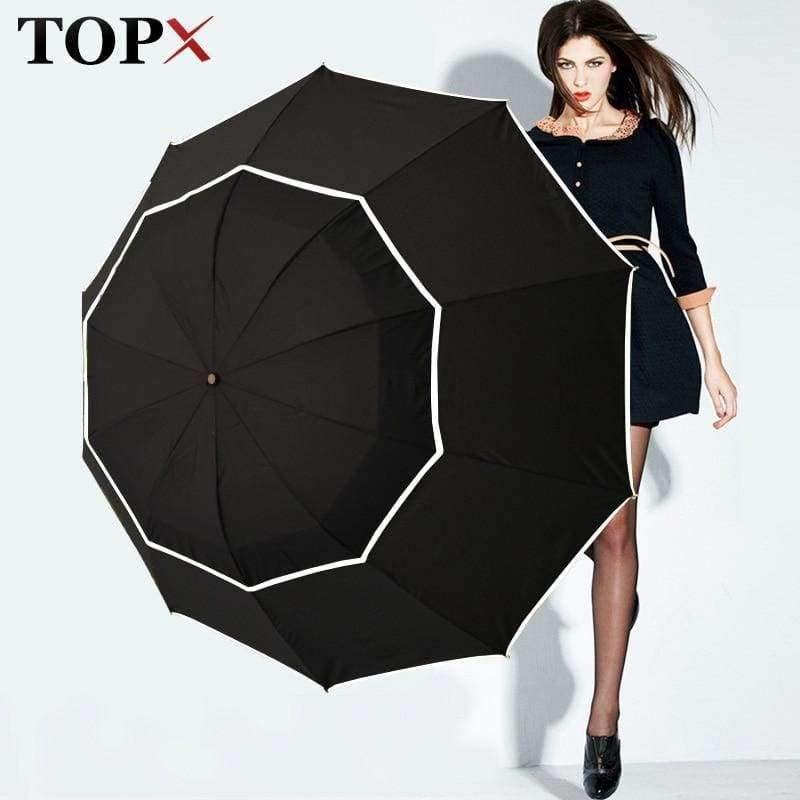 Planet Gates black / China Top Quality Umbrella Men Rain Woman Windproof Large Paraguas Male Women Sun 3 Folding Big Umbrella Outdoor Parapluie