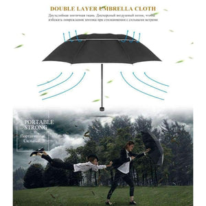 Planet Gates black / China Top Quality Umbrella Men Rain Woman Windproof Large Paraguas Male Women Sun 3 Folding Big Umbrella Outdoor Parapluie