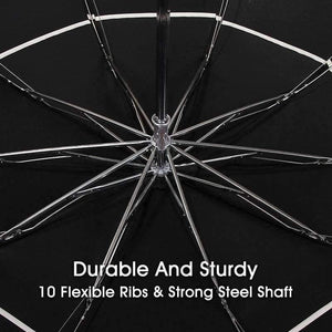 Planet Gates black / China Top Quality Umbrella Men Rain Woman Windproof Large Paraguas Male Women Sun 3 Folding Big Umbrella Outdoor Parapluie