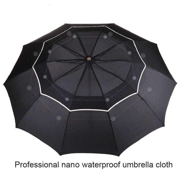 Planet Gates black / China Top Quality Umbrella Men Rain Woman Windproof Large Paraguas Male Women Sun 3 Folding Big Umbrella Outdoor Parapluie