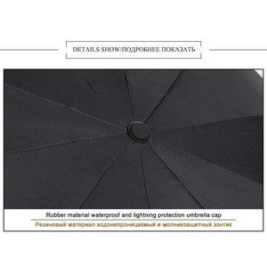 Planet Gates black / China Top Quality Umbrella Men Rain Woman Windproof Large Paraguas Male Women Sun 3 Folding Big Umbrella Outdoor Parapluie