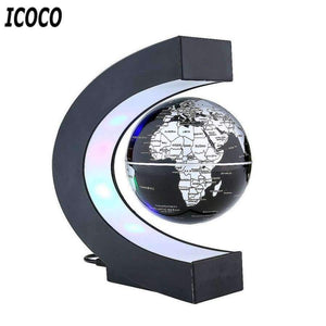 Planet Gates Black / China / US Plug ICOCO LED World Map Magnetic Levitation Floating Globe Home Electronic Antigravity Lamp Novelty Ball Light Birthday Decoration