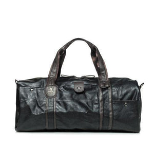 Planet Gates Black / China Waterproof Travel Bag for Women Hand  Vintage Mens Leather Travel Duffle Bags Pu Leather Weekend Bag Men