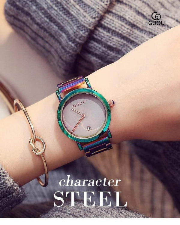 Planet Gates Black / China Women's Watches Colorful Montre Femme  Ladies Watch Bracelet Watches For Women Clock Women Calendar reloj mujer saat