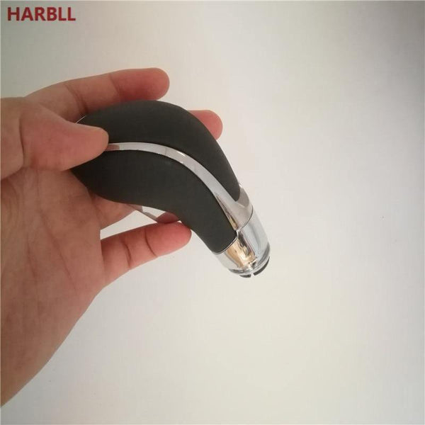 Planet Gates Black Chrome PU Leather Automatic Transmission Gear Shift Shifter Lever Knob For Opel Vauxhall Insignia Buick Regal 20986271