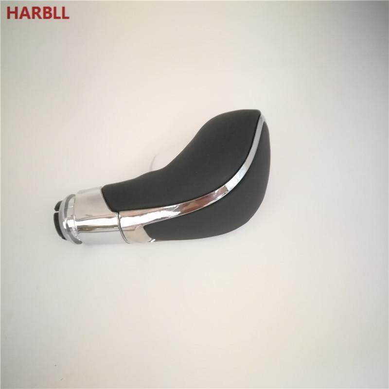 Planet Gates Black Chrome PU Leather Automatic Transmission Gear Shift Shifter Lever Knob For Opel Vauxhall Insignia Buick Regal 20986271